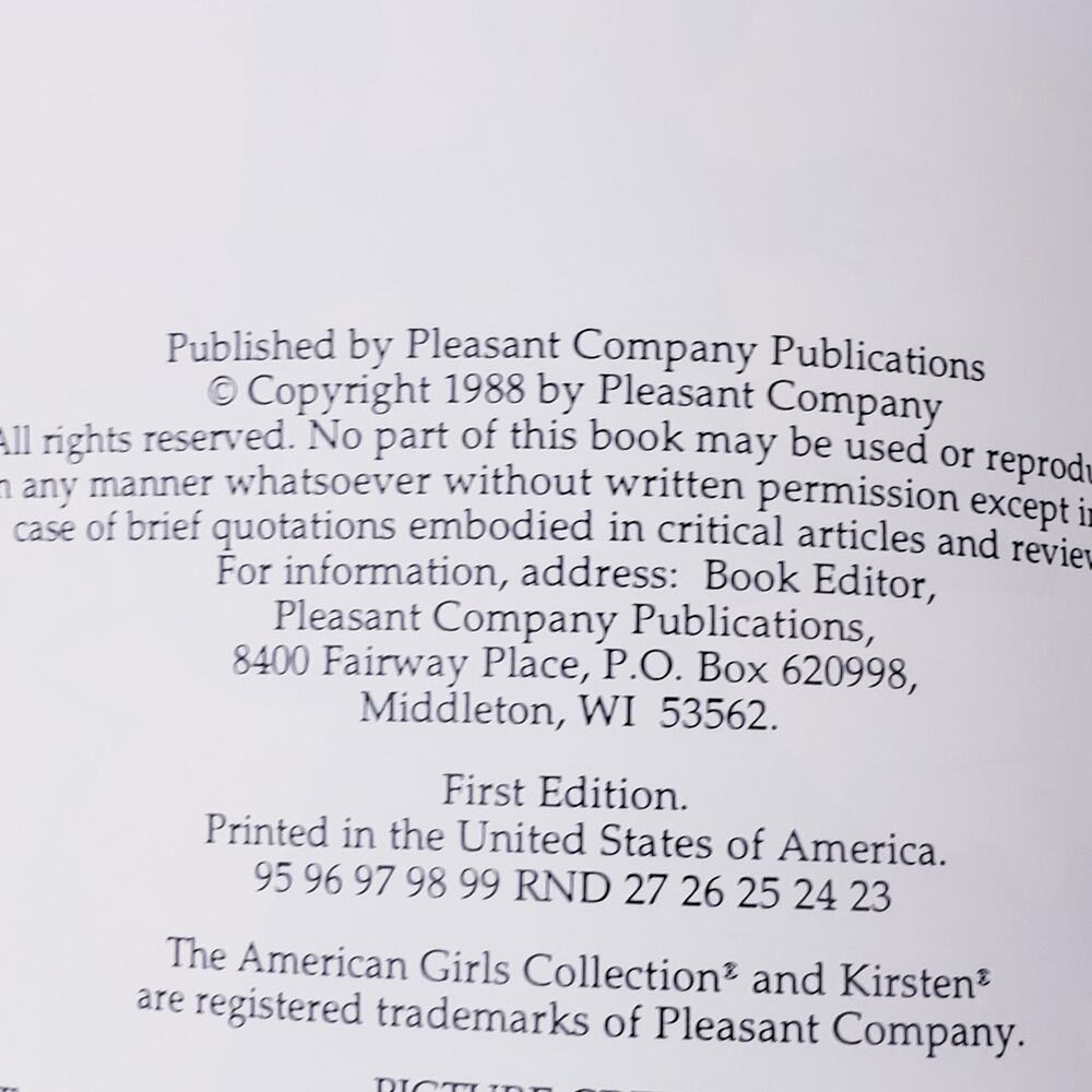 Vintage 1988 American Girl Kirsten Book Box Set 1-6 Pleasant Company Complete - Picture 14 of 14